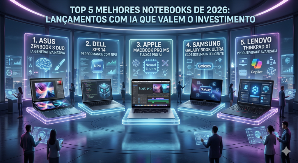 Top 5 Melhores Notebooks de 2026: Lançamentos com IA que Valem o Investimento.