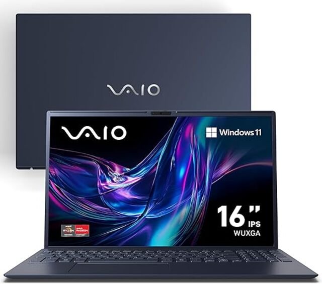 Notebook VAIO FE16 AMD® Ryzen 5-5625U Windows 11 Home 12GB 512GB SSD 16" IPS WUXGA Antirreflexo - Cinza Grafite