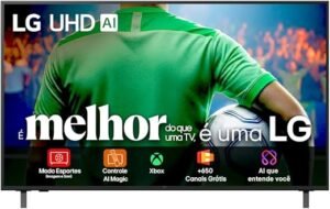 Smart TV 4K 50" LG UHD 50UA85 Processador α7 AI Ger8 4K Super Upscaling Google Cast Alexa Integrado Controle AI Smart Magic WebOS 25